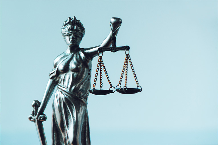 Lady justice statue